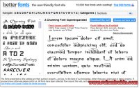 betterfonts - find and download 10,000 fonts