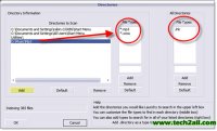 Setup directories which should be indexed and what kind of files should be indexed.