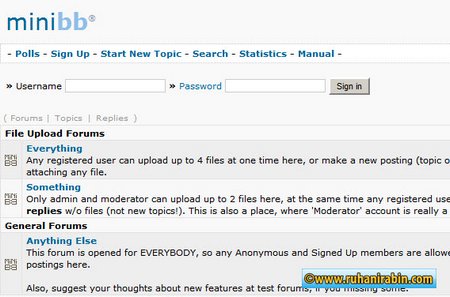 php forum minibb