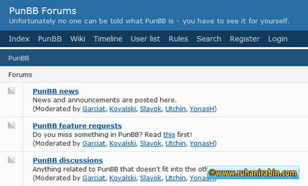 php forum punbb