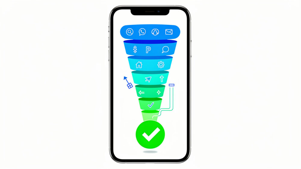 App store page conversion rate visualization